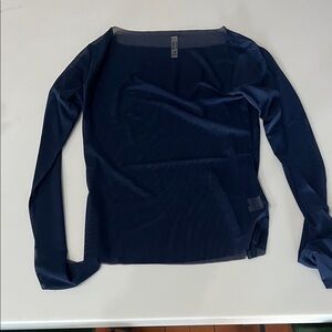 AKIRA Deep Blue Long Sleeve Top